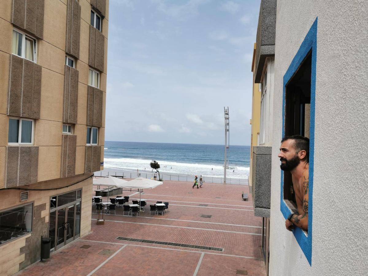 La Ventana Azul Surf Hostel Las Palmas de Gran Canaria Bagian luar foto